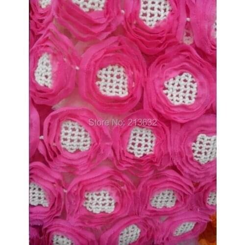 2017 Red flowers Rose dress fabric Christmas day party desk cover luxury floor cover embroidery fabricembroidery cloth fancywork