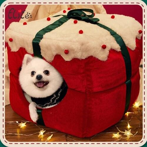 2021 Christmas snow house Halloween gift pet supplies nest pad can be used as winter warm cat and dog universal sofa nest