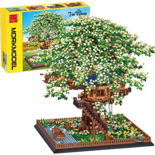 8000Pcs Tree House Model Building Blocks MOC Stem Toys Educational Assembly Brick Toys kids block assembly Educational Toy Gifts