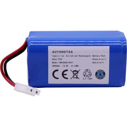 14.8V 2800mAh Rechargeable Lipo battery 18650 For robotic vacuum cleaner accessories for Chuwi ilife A4 A4s A6 ILIFE Battery