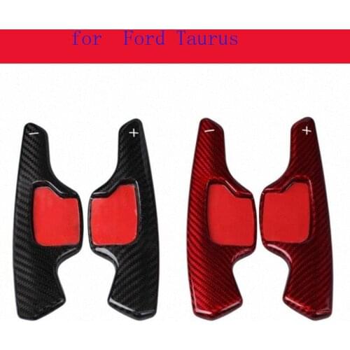 Car Accessories 2PCS Quality Carbon Fiber DSG Steering Wheel Shift Paddle Shifter for Ford Taurus