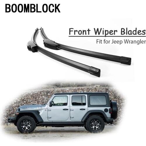 BOOMBLOCK 2PCS High Quality Front Windshield Wiper Blades For Jeep Wrangler JR 2015 -2007 Accessories