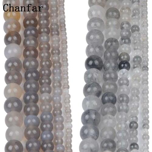 Grey Magic Crystal Stone Beads Women Jewelry Fashion Making Beads 4 6 8 10 12mm