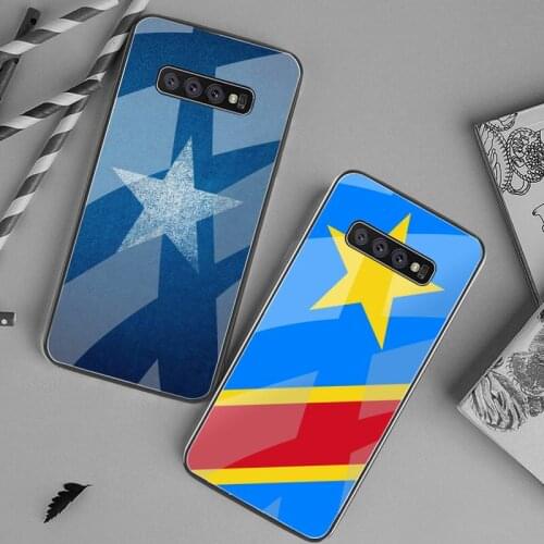 Marshall Islands Somalia Congo flag Phone Case Tempered Glass For Samsung S20 Plus S7 S8 S9 S10 Plus Note 8 9 10 Plus