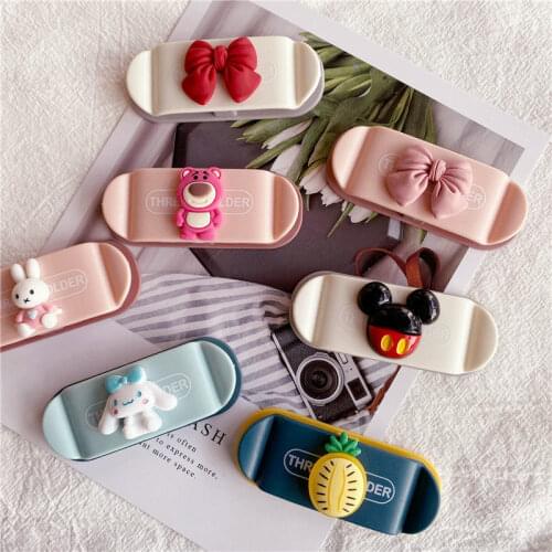 Cable Winder Cord Organizer Creative Kitchen Plug Holder Seamless Hook Sink Wire Storage Free Hole Clamp Desktop Phone Cord Tie