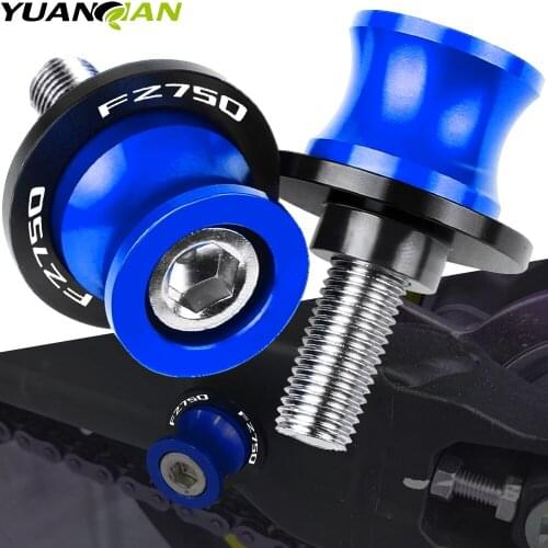 FZ750 Motorcycle Swingarm Spools M6 Stand Screws CNC Aluminum Motorcycle Accessories For YAMAHA FZ750 FZ 750 1985 1986 1987 1988