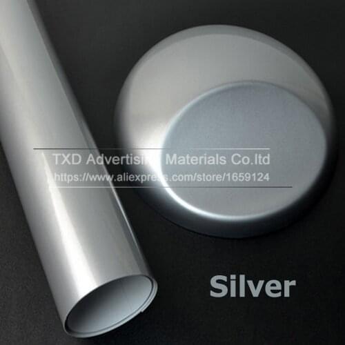 10/20/30/40/50/60x152CM Silver Glossy Vinyl Car Sticker Glossy Film Wrap Vinyl For HOOD Roof Car glossy Vinyl Film for car wrap