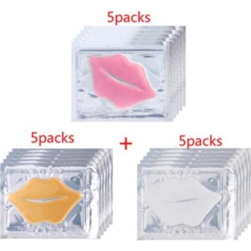 Hot Sale Collagen Lip Mask Combination 3 Types 15pcs Moisturing Nourishing Anti Wrinkle Lip Enhancement Lips Care