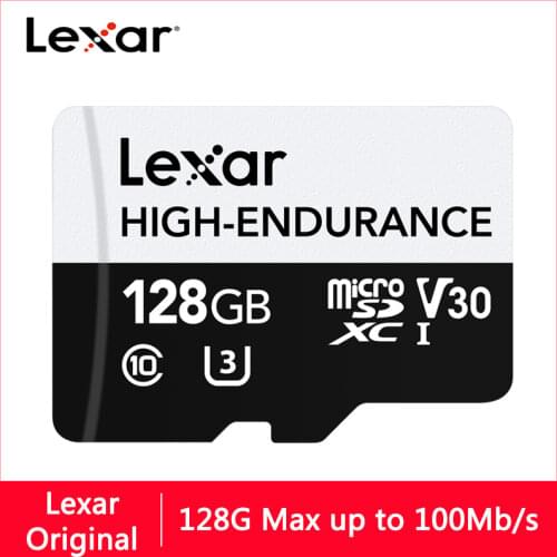Lexar High Endurance Micro SD Card Max 100MB/s Memory Card 32GB SDHC V10 64GB 128GB SDXC V30 C10 Waterproof TF Card For 4K Video
