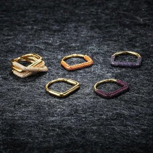 LIDU High Quality 925 Silver Colored Diamond Ring Personalized Versatile Elegant Monaco Jewelry As A Girlfriend Gift