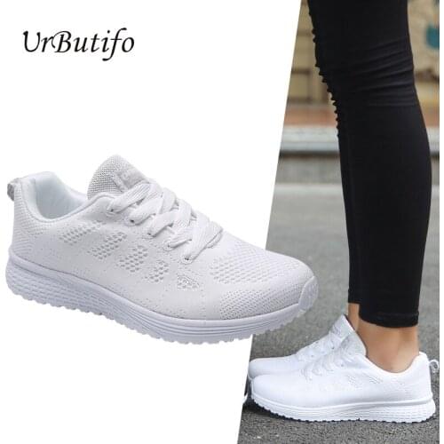Urbutifo Women Sneakers 2019 Lightweight Outdoor Soft Shoes For Women Summer Breathable Female Shoes Basket Femme Footwear