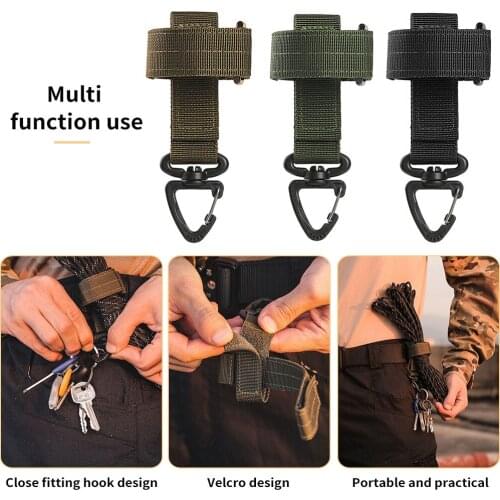 Glove Hook Nylon Climbing Rope Outdoor Rock Climbing Mountaineer Anti-lost Glove Hook Camping Hanging Buck