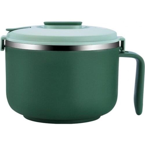 900ml/1200ml Noodle Bowl Easy to Storage Large Capacity 304 Stainless Steel Anti-rust Mixing Bowl for Noodles