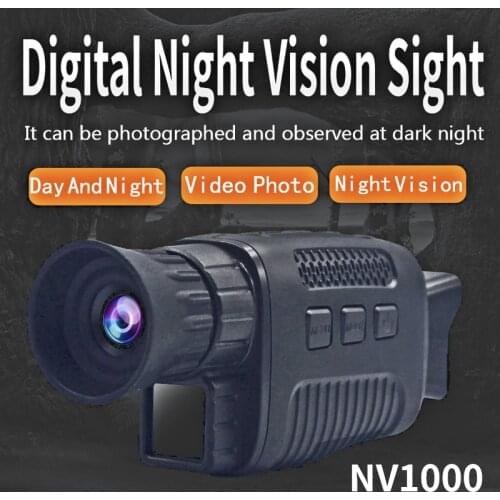 NV1000 Auto Infrared IR Night Vision Digital Video IR Camera Monocular Scope Telescope for Outdoor Hunting Camping 5X Zoom