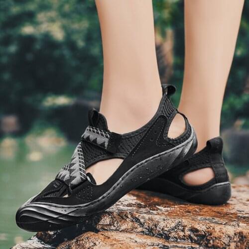 Man flops sommer 2020 fashion red massage lightweight slippers herren zomerschoenen mens breathable men sandals mesh casual for