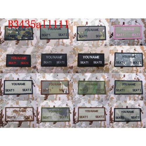 Embroidery patch Custom name Tapes Text brand Morale tactics Military Hook&Loop on the back