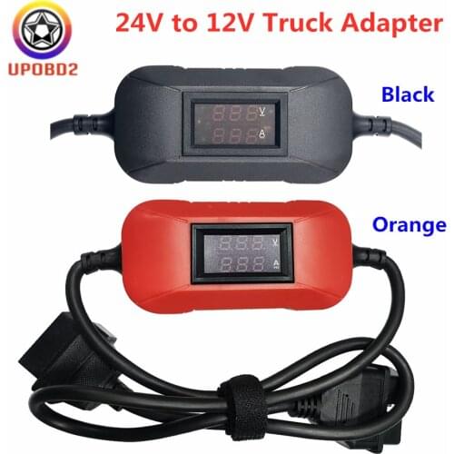 Newest 12V to 24V Truck Adapter Cable For Launch X431 Easydiag 3.0 Easydiag 2.0 Golo 3 Carcare Scanner For Heavy Duty Diesel T