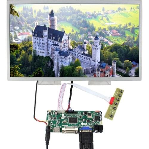 HD MI DVI VGA Audio LCD Controller Board With 15.6" LQ156T3LW02 1366x768 IPS LCD Screen