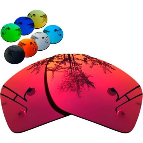 100% Precisely Cut Polarized Replacement Lenses for Big Taco OO9173 Sunglasses Magenta Red Mirrored Coating Color- Choices