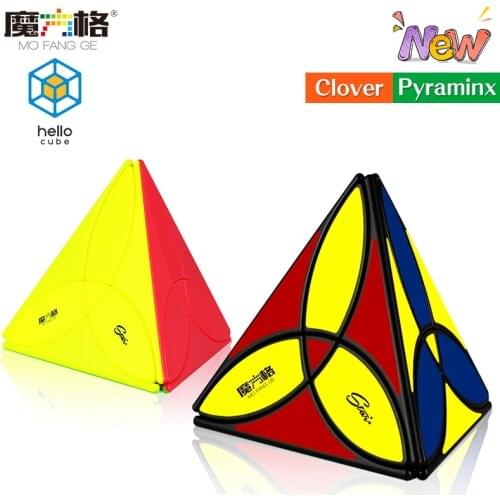 QiYi Mofangge Clover Pyramid Magic Cube Newest Clover magic cube strange shape magic cube toy kids gift