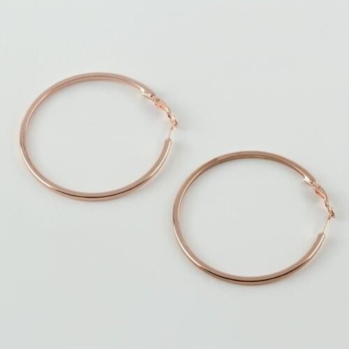 Crushing Locked Loop Earrings (5 cm)