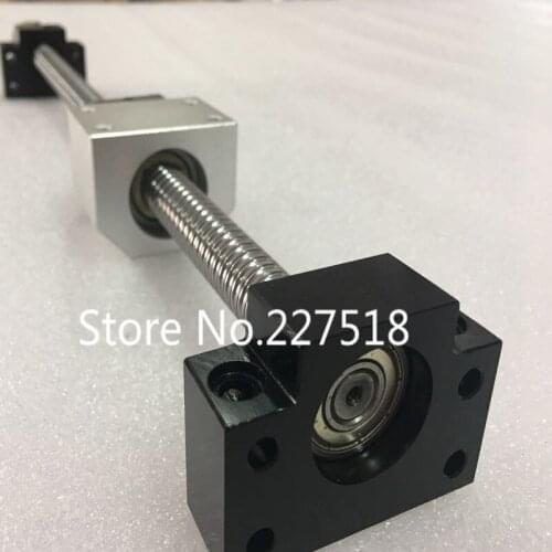 SFU1604 set : 200 300 400 500 600 700 800 900 1000 1200 1500 1550mm ballscrew + BK/BF12 + Nut housing + Coupler CNC parts RM1604