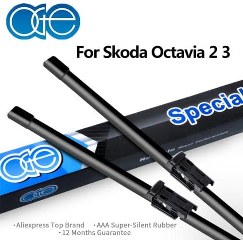 OGE Front And Rear Wiper Blades For Skoda Octavia 2 3 A5 A7 1996-2017 Windshield Rubber Car Accessories High Quality