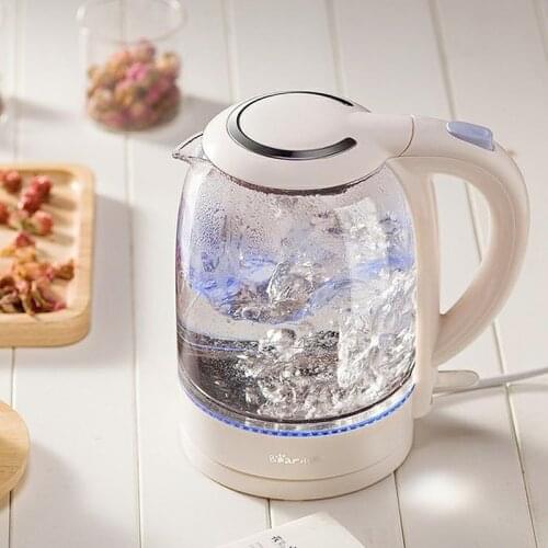 English Glass Water Kettle Electric White Coffee Thermal Water Kettles Eco Friendly Teapot Chaleira Eletrica Cookware EH50WK