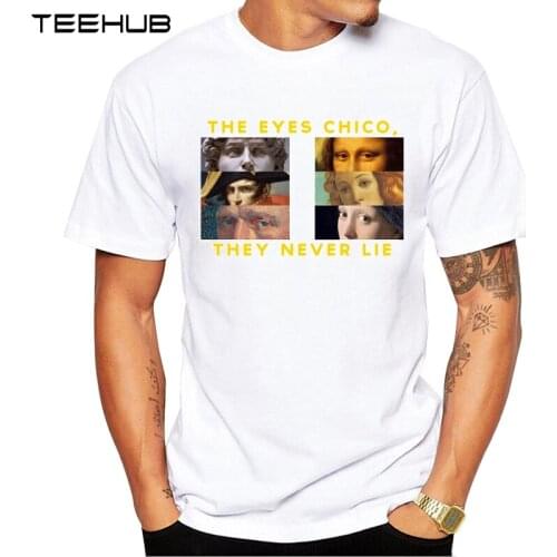 TEEHUB Mens New Fashion chico eyes never lie Design Short Sleeve T-Shirt Cool Printed Tops Hipster Tee Shirts