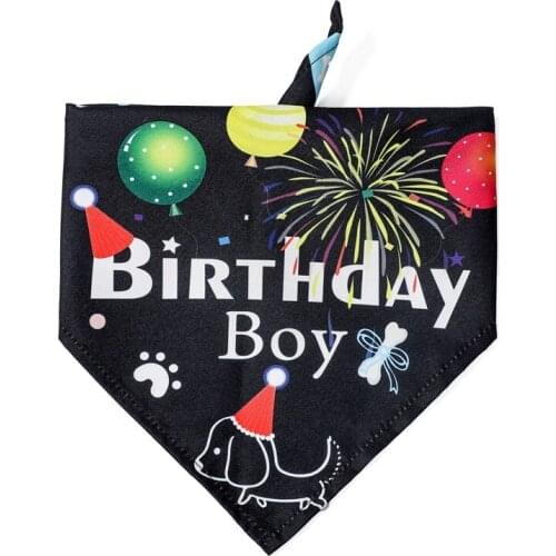 1PCS Adjustable Pet Dog Triangular Bandage Puppy Cat Scarf Bandana Collar Bibs Cat Neck Decor Dress Up Birthday Party Washable