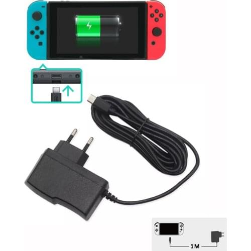 5V 2.4A Switch Charger Type-C for Nintend Switch NS Game Console Charger Wall AC Adapter Charging Power Supply Home Travel Use