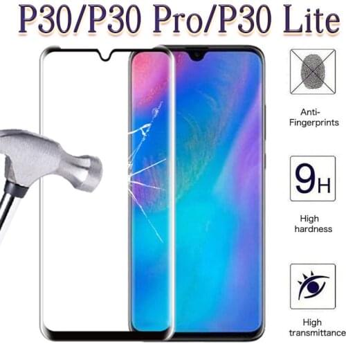 Protective Glass for P30 Lite Pro Screen Protector on Huawey 3D for Huawei P 30 30P P30Pro P30Lite Tempered Glas Full Cover Film