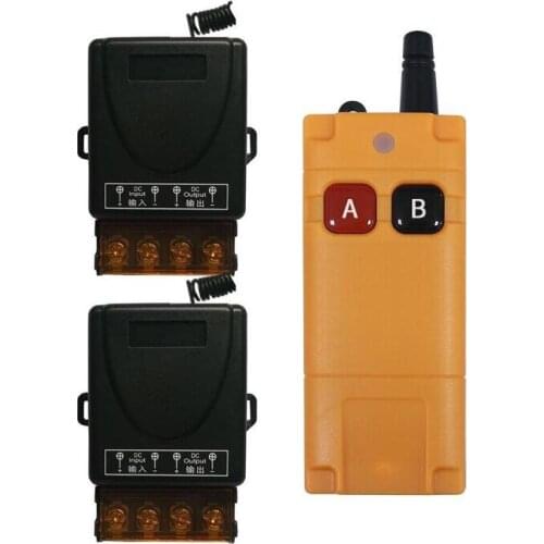 3000m industrial RF DC12V 24V 36V 48V relay 1CH wireless remote control switch 433.92mhz Water pump/motor/lighting