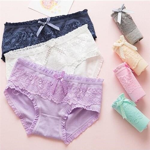 4PCS/Lot Children Cotton Underwear Young Girls Briefs Solid Low Waist Short Briefs Comfortable Ladies Panties TWY-238-4p