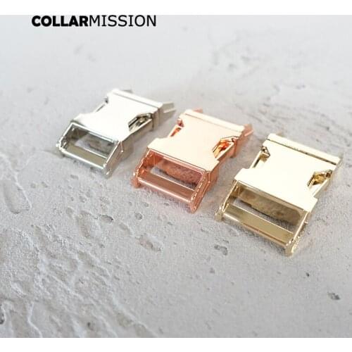 50pcs/lot Contoured side release buckle kirsite diy dog collars accessory durable security lock 20mm webbing strapping 4 kinds