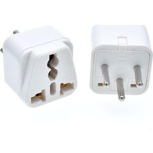 ISRAEL Palestine Travel Plug Adapter Universal Outlet Israeli 3 Pin Grounded Plug Adaptor 10A 250V