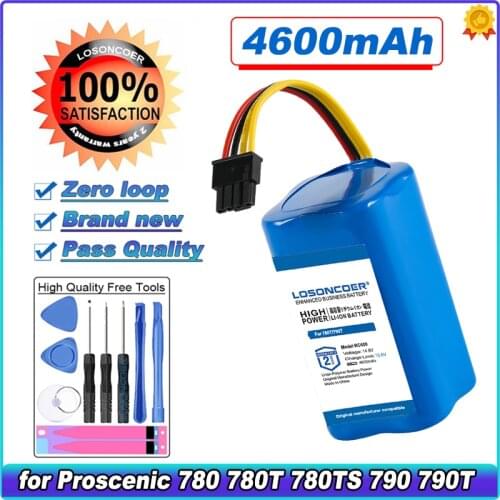 4600mAh Battery for Proscenic Cocoa Smart 780 780T 780TS 790 790T 790TSKAKA,MC70SUZUKA Summer P1 P2 P1S P2S P3,Jazz,Kaka Robot