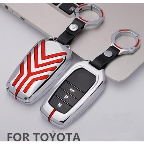 Car Key Cover Case Protection For Toyota for Chr Rav4 Auris Avensis Prius Aygo Camry Corolla Land Cruiser 200 Prado Crown Covers