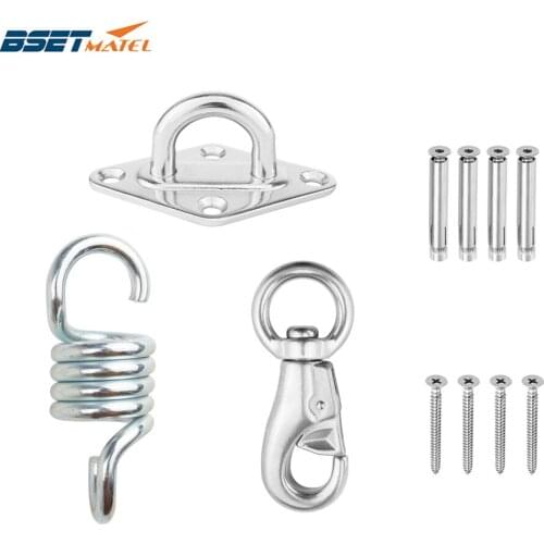 Hammock Chair Ultimate Hanging accessories Kit 500 LB Capacity Hammock Spring, Swivel Hook, and Ceiling Hammock Mount