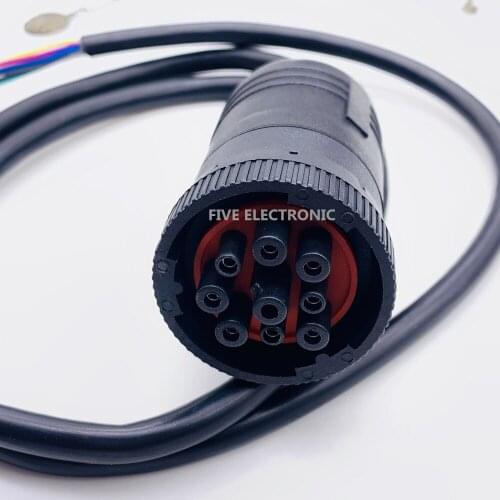 J1939-9Pin Female Diagnostic cable plug for Truck Commins Engine open end 22AWG 1M length cable