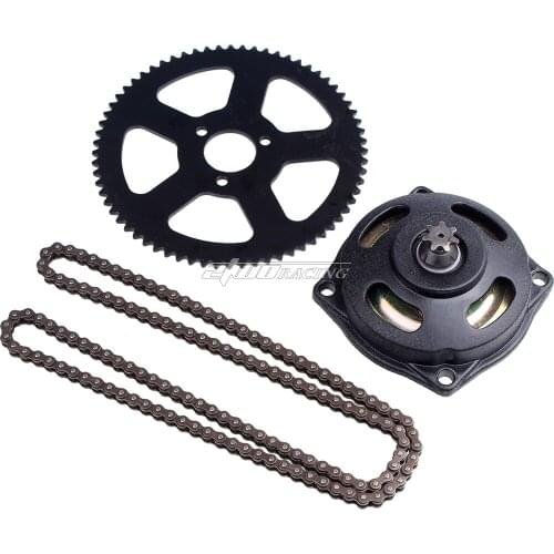 7 Tooth Clutch Drum Gear Box + 68T Rear Chain Sprocket + 25H Sprocket Chain 136 Links For 47cc 49cc 2 Stroke Mini Moto Pocket Bi