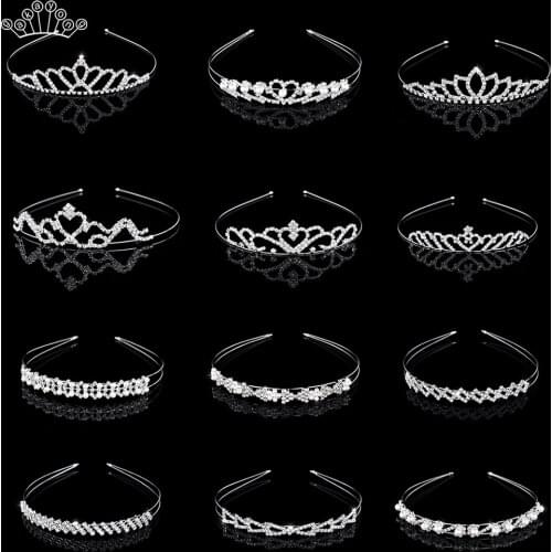 Beautiful Princess Tiaras and Crowns Headband Kid Girls Lover Bridal Prom Crown Wedding Party Accessiories Hair Jewelry