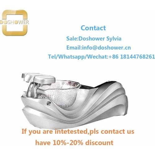 Salon spa equipment with hot tub foot bath for spa pedicure chair with basin