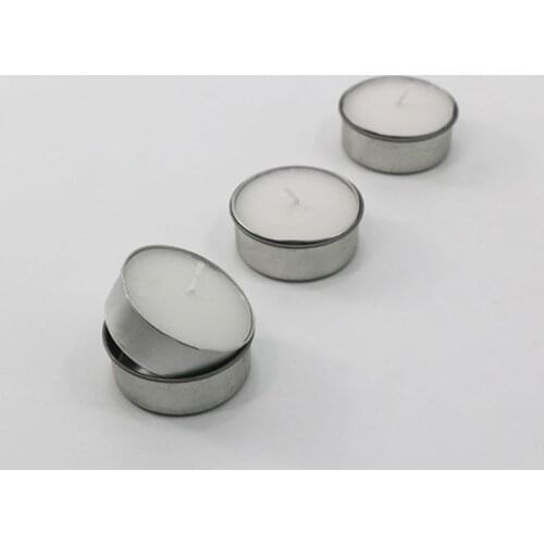 1Pc 4.31x1.5CM Round Metal Tealight Cup Holder Empty Case Candle Wax Container Bowl Mold DIY Jelly Gel Multifunctional Jars