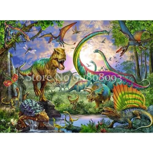 Diy Diamond Embroidery Dinosaur Diamond Painting Kit Cross Stitch Needlework Tyrannosaurus Mosaic Craft Set Home Decoration Gift