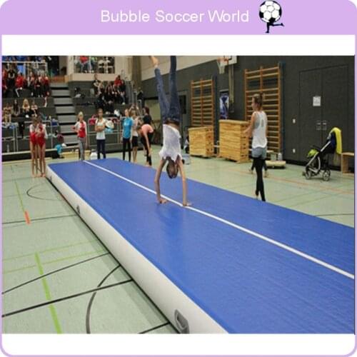 Inflatable Gymnastics Tumbling Air Track Floor Bouncer For Kids Home Use Yoga Training Beach Electric Air Pump Tumbling 7x1x0.2m