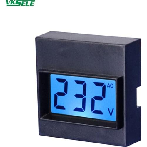 Small AC voltmeter 220V digital display meter LCD digital display D91-21