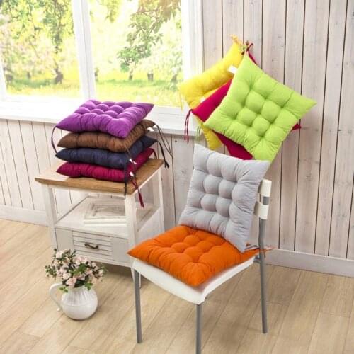 Office Chair Cushion Bedroom Dining Chair Tatami Cushion Square Solid Color Chair Sofa Pillow Living Room Decoration