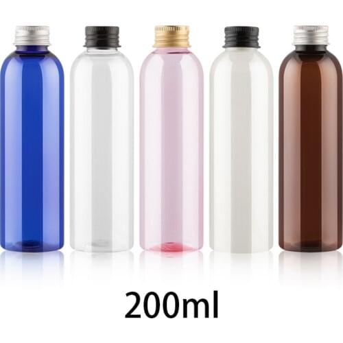 20pcs 200ml Plastic Water Bottle Empty Cosmetic Container Makeup Face Toners Lotion Cream Shower Gel Shampoo Travel Packaging