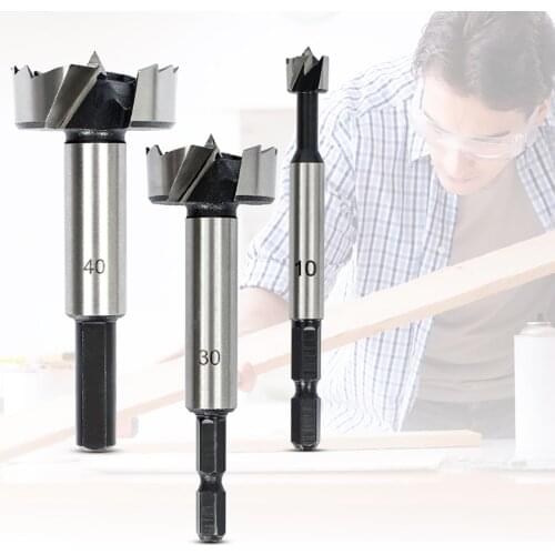 1Pcs Woodworking Hole Opener Drill Bits 10mm-55mm Alloy steel Extended Wood Reamer Flat Wing Drill Hole Saw Tools